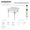 Kingston Brass 36 Console Sink with Brass Legs 8Inch, 3 Hole, Marble WhiteBrushed Nickel KVBH3622M8SQ8 - alternate 3
